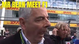 Rowan Atkinson (Mr Bean) making fun the way Martin Brundle speak and he doesn't even know it