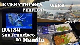 United (Economy) | UA189 San Francisco (SFO) to Manila (MNL) August 10, 2024