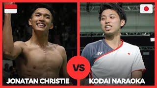 Jonatan Christie(INA) vs Kodai Naraoka(JPN) Badminton Match Highlights | Revisit French Open 2022