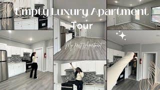 EMPTY APARTMENT TOUR 2024 | Luxury 1 bedroom | my first luxury apartment at 24