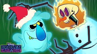 The Ghost and Molly McGee Scary Holiday Song | Broken Karaoke | @disneychannel
