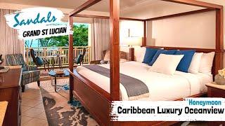 Caribbean Honeymoon Oceanview Luxury (HL + LX) | Sandals Grand St Lucian | Full Room Tour & Review