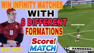 WIN INFINITY Matches with 6 Different FORMATIONS by pro player from USA  score match ! Gameplay