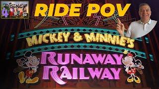 Enjoy a POV of Mickey and Minnie's Runaway Railway Disney's Hollywood Studios