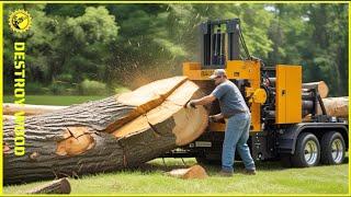 40 Fastest Automatic Firewood Processing Machine | World's Fastest Wood Cutting Chainsaw #9