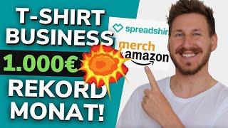 1.000 Euro im Monat mit -T Shirt Business!  T-Shirt Business Einnahmen 2022