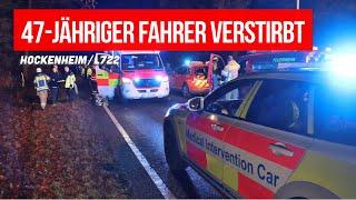 Schwerer Unfall auf der L722: 47-jähriger Fahrer verstirbt nach Kollision mit Baum