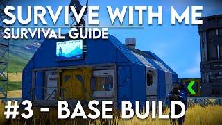 Survive with me #3 - Base and Mining ship upgrades! (Space Engineers)