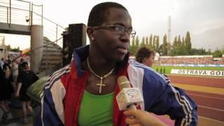 Dayron Robles - interview after the race