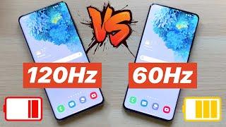 Galaxy S20 Ultra, 120 HZ Vs 60hz | EXTREME BATTERY TEST