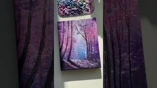 Vibrant Forest Painting in Acrylics  #forest