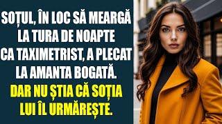 Soțul, în loc să meargă la tura de noapte ca taximetrist, a plecat la amanta bogată. Dar nu știa că