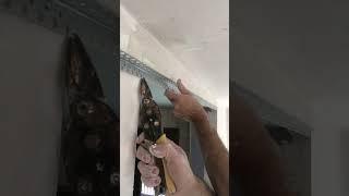  How to Finish a DRYWALL Edge with Joint Compound and Corner Bead for SOFFIT Finishing #drywall