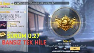 PUBG MOBİLE LİTE HİLE 0.27 BANSIZ TEK HİLE