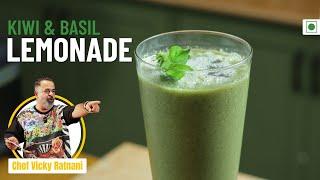 Kiwi Basil Lemonade | How To Make Kiwi Lemonade | Refreshing Drinks Recipe | Chef Vicky Ratnani