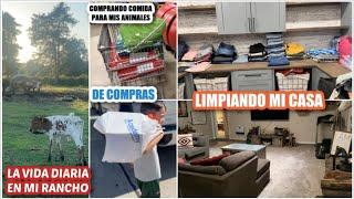 LA VIDA DIARIA EN MI RANCHO //LIMPIANDO MI CASA // DE COMPRAS ️