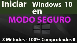 2023! Como INICIAR windows 10 En Modo Seguro o Aprueba de Fallos.