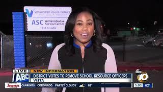 Vista school district votes to remove school resource officers