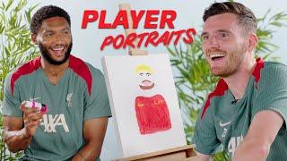 Andy Robertson & Joe Gomez take on Player Portaits Challenge | Liverpool FC