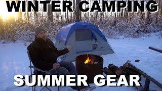 Winter Camping Using Cheap Summer Gear, Is It Possible?