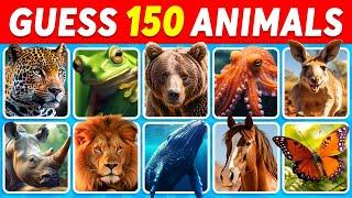 Guess 150 Animals in 3 Seconds  | EASY to IMPOSSIBLE