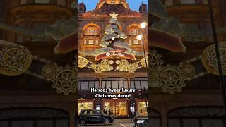 Hyper luxury Christmas decor taking over Harrods! #christmas2024 #xmasdecorations #harrods