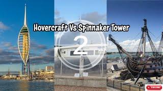 Hovercraft Vs Spinnaker Tower Portsmouth UK  | Copyright Free Background Music 