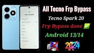 All Tecno Frp Bypass Android 13/14 Without Pc 2024 / Tecno Spark 20 Frp Unlock Easy Method