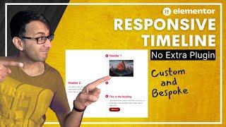 Create a Responsive Timeline | Elementor | No Plugins | No Code | Wordpress Tutorial