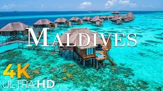 FLYING OVER MALDIVES 4K UHD - Relaxing Music Along With Beautiful Nature Videos - 4K UHD TV