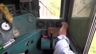 [IRFCA] Inside WDM2A Loco, Loco Pilot operating the Locomotive