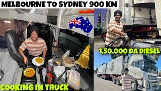 Cooking in TRUCK  1,50,000 Da DIESEL | Melbourne to sydney by Truck | Trucking Life In Australia