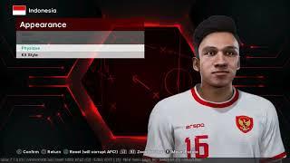 Free Download PES 2021 Kitpack Facepack Indonesia NT U23 Asian Cup 2024 Password in Video Sider FL24