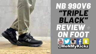 New Balance 990 v6 'Triple Black' Review + On Foot · U990BB6