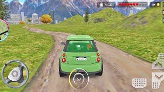 Green Stylish Taxi Car Mountain Driving - Green Car Racing - Android Car Game 3D