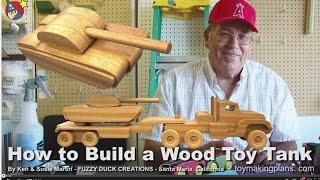 Wood Toy Plans - Make a Wood Toy Tank