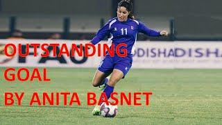 World Class Goal by ANITA BASNET, Nepali Women Footballer, Nepal vs Syria