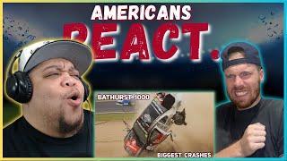 AMERICANS REACT TO BATHURST 1000 CRASH COMPILATION || REAL FANS SPORTS