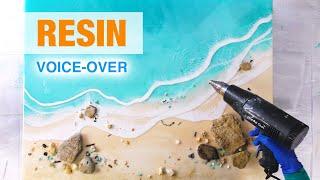 Resin Beach Art Tutorial With Rocks & Sand (Voice-Over)