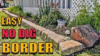 EASY NO DIG BORDER FOR YARD OR GARDEN!