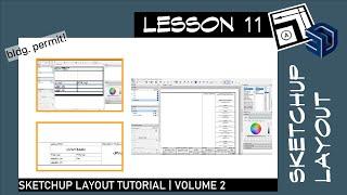 Sketchup Layout 11 - How to Create Title Blocks for Construction Drawings