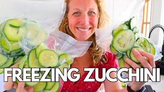 QUICK and EASY way to preserve ZUCCHINI | BLANCH and FREEZE