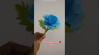 Cute diy Paper RoseFlower Craft ideas #rose #papercrafts #paperart #paperrosemaking