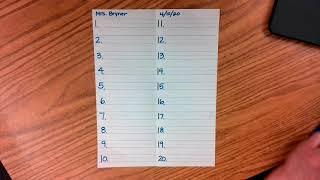 Spelling Test - Irregular Verbs