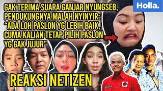 Reaksi Netizen Gak Terima Suara Ganjar Nyungseb, Pendukungnya Malah Sindir Capres 02