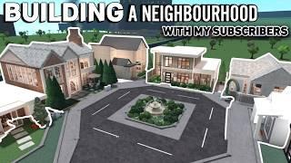 BUILDING A $1M NEIGHBOURHOOD In BLOXBURG