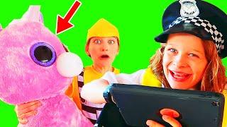 BIG TOY UNICORN BIGGY THE POLICEMAN IPAD JAIL Pretend Play w/ The Norris Nuts