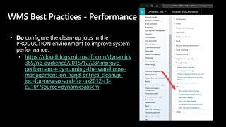 Dynamics 365 - Warehouse Management Module Implementation Best Practices Tech Talk