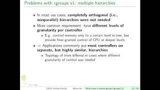 What's new in control groups (cgroups) version 2?