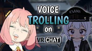 ANYA FORGER VOICE TROLLING ON VRCHAT | "UNKO PASON"